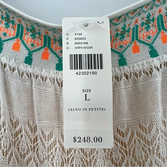 Anthropologie NWT Cecilia Prado Augusta Tasseled Maxi Dress size Large - Picture 7 of 10